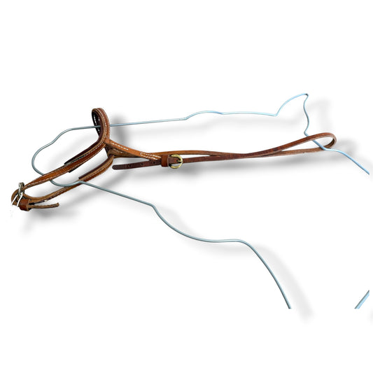 Used Western Harness Leather Cavesson
