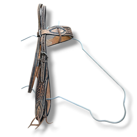 NWOT Leather Browband Headstall – Leaf Tooling | Standard Horse