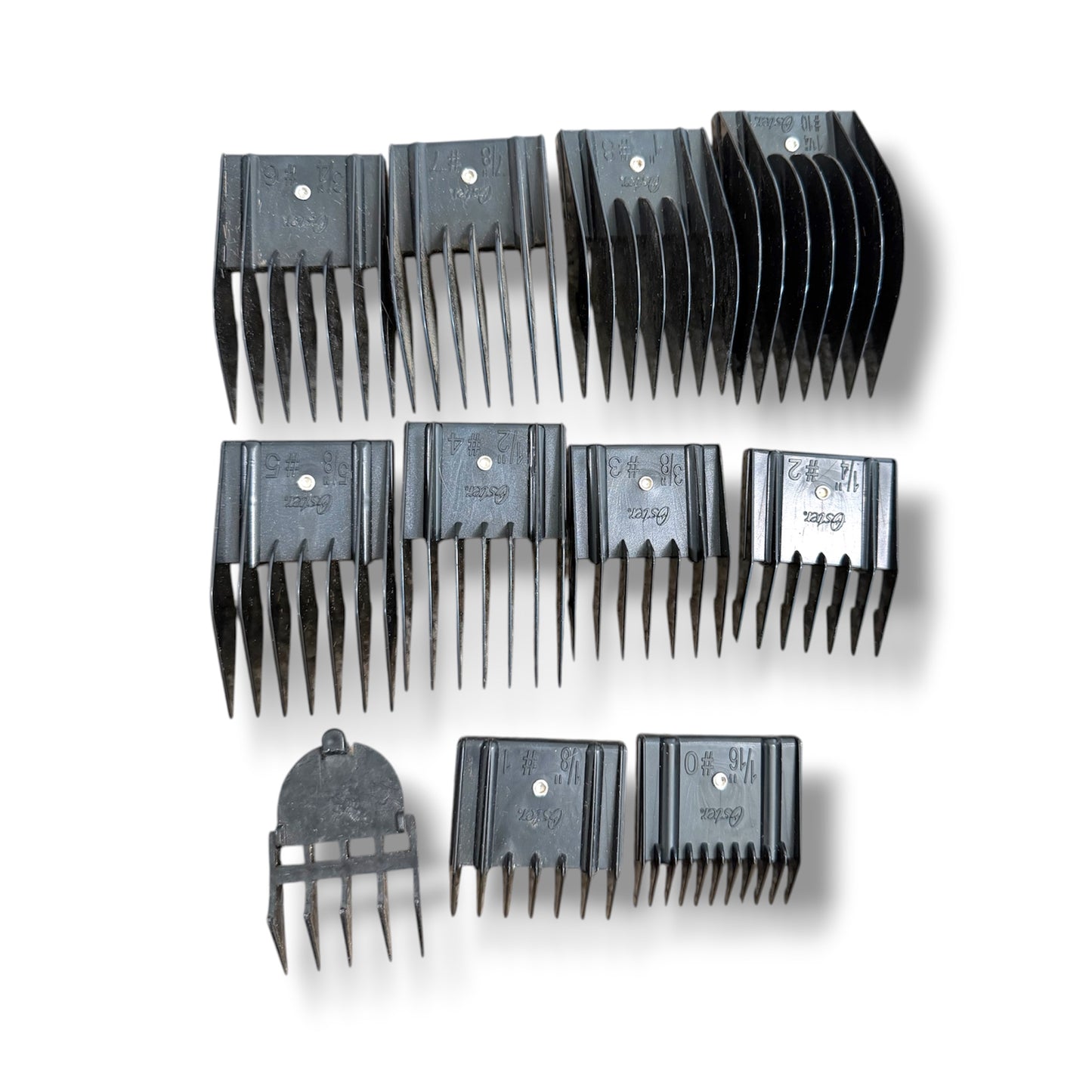 Oster Clipper Guide Comb Set – 11 Piece with Storage Bag