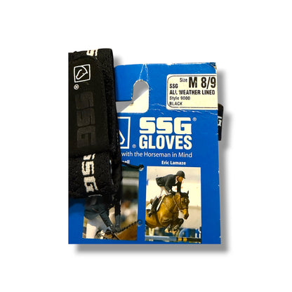 SSG All Weather Winter Lined Riding Gloves – Black (Men’s M 8/9 | Style 9000)