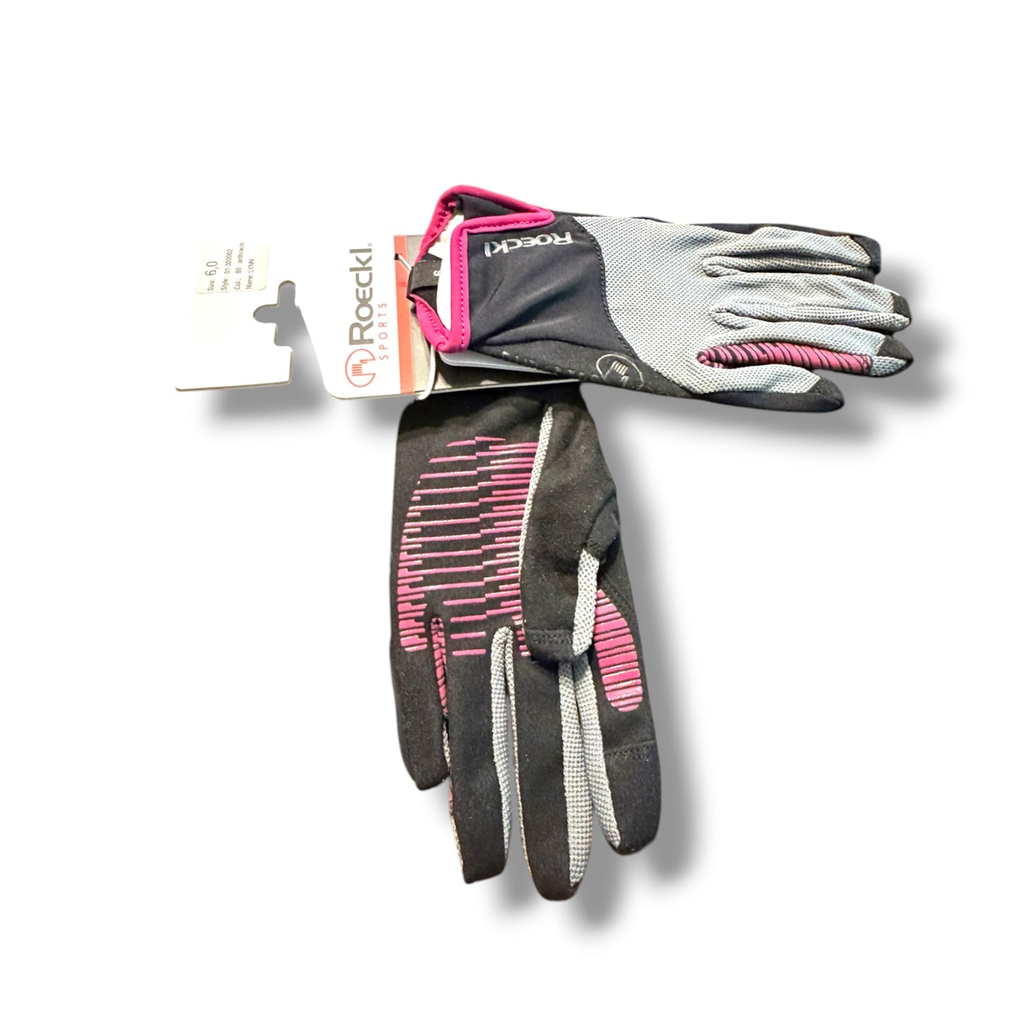 Roeckl “Lynn” Performance Riding Gloves – Anthracite (Size 6.0)