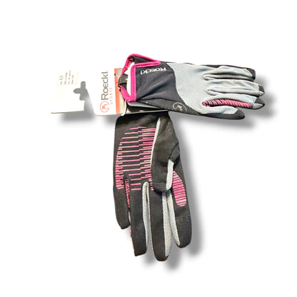 Roeckl “Lynn” Performance Riding Gloves – Anthracite (Size 6.0)