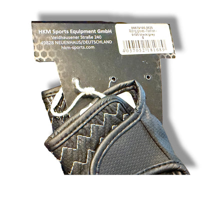 HKM Riding Gloves – Black/Grey (Size Youth Small)