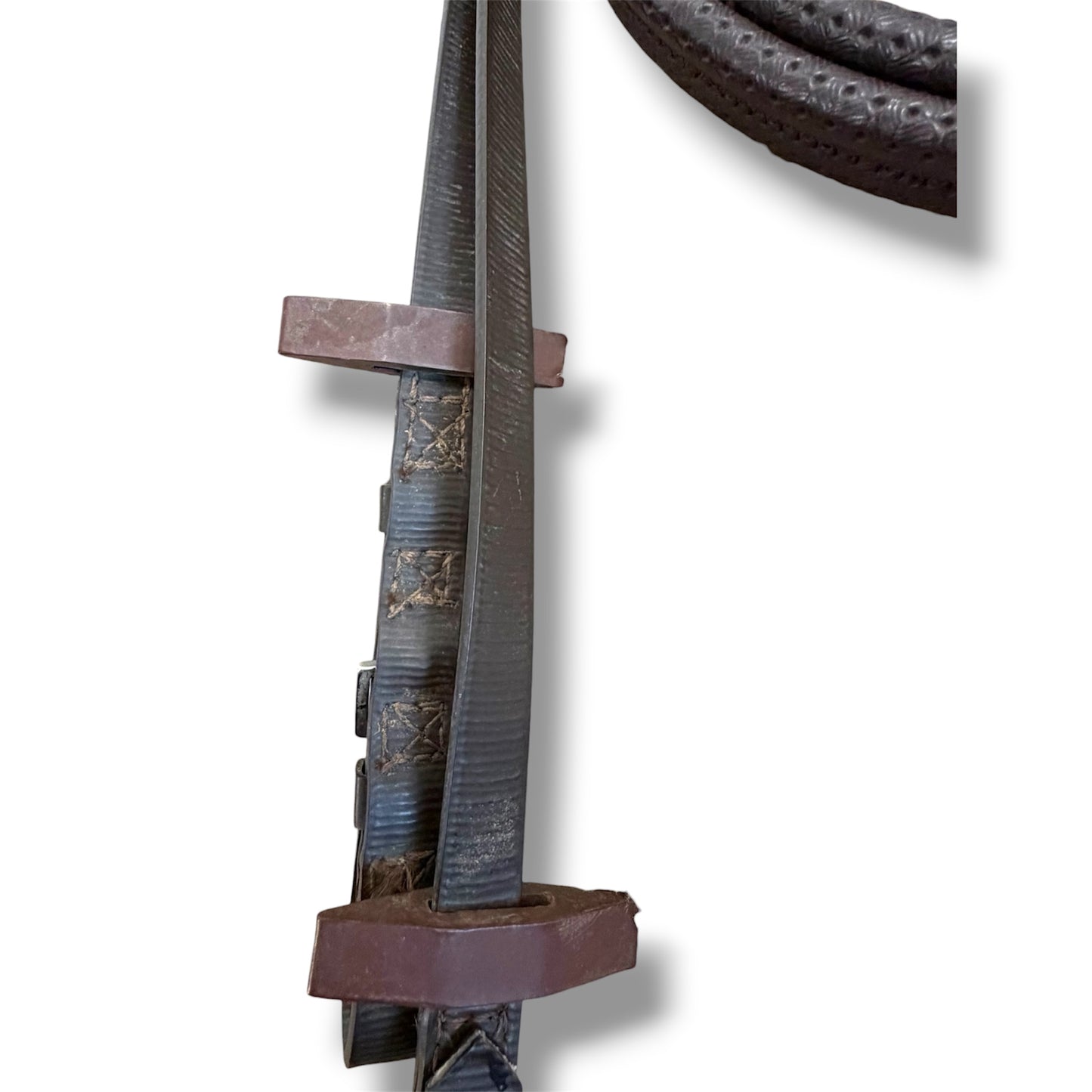 Used Rubber and Biothane English Reins with Martingale Stops