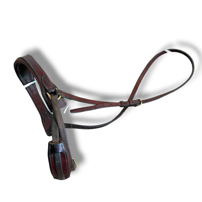 Used Leather Cavesson with Padded Nose and Chin Strap