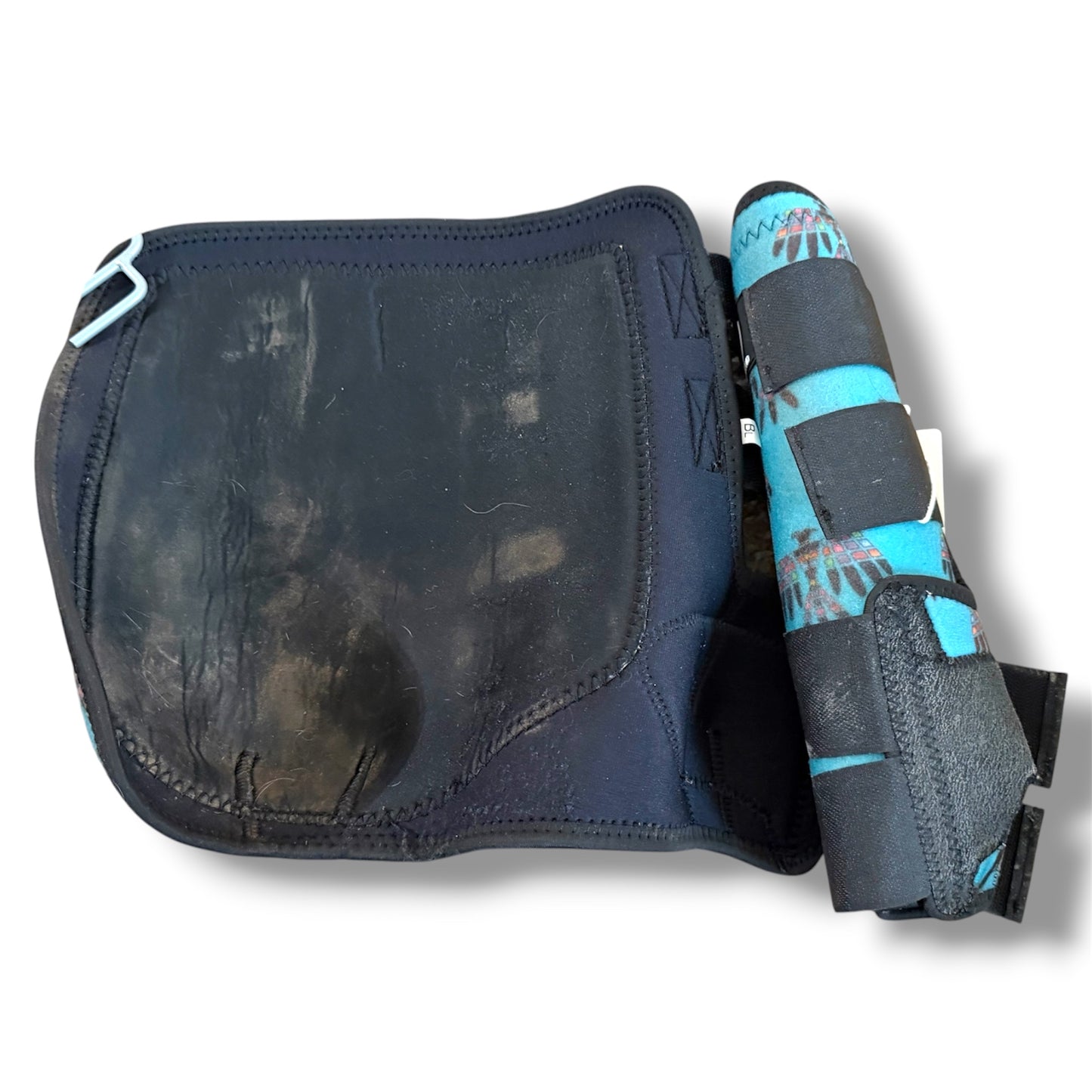 Used Top Hand Brands Sport Boots Turquoise Thunderbird Large Rear