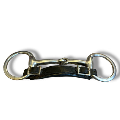 Used Eggbutt Snaffle w/ Leather Curb Strap