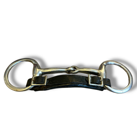 Used Eggbutt Snaffle w/ Leather Curb Strap