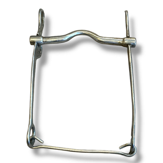 Used Low Port Jointed Shank Stock Horse Bit - 5” Mouth