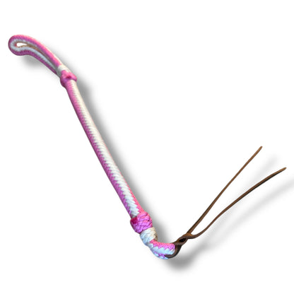 Braided Nylon Quirt with Leather Popper