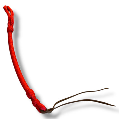 Braided Nylon Quirt with Leather Popper