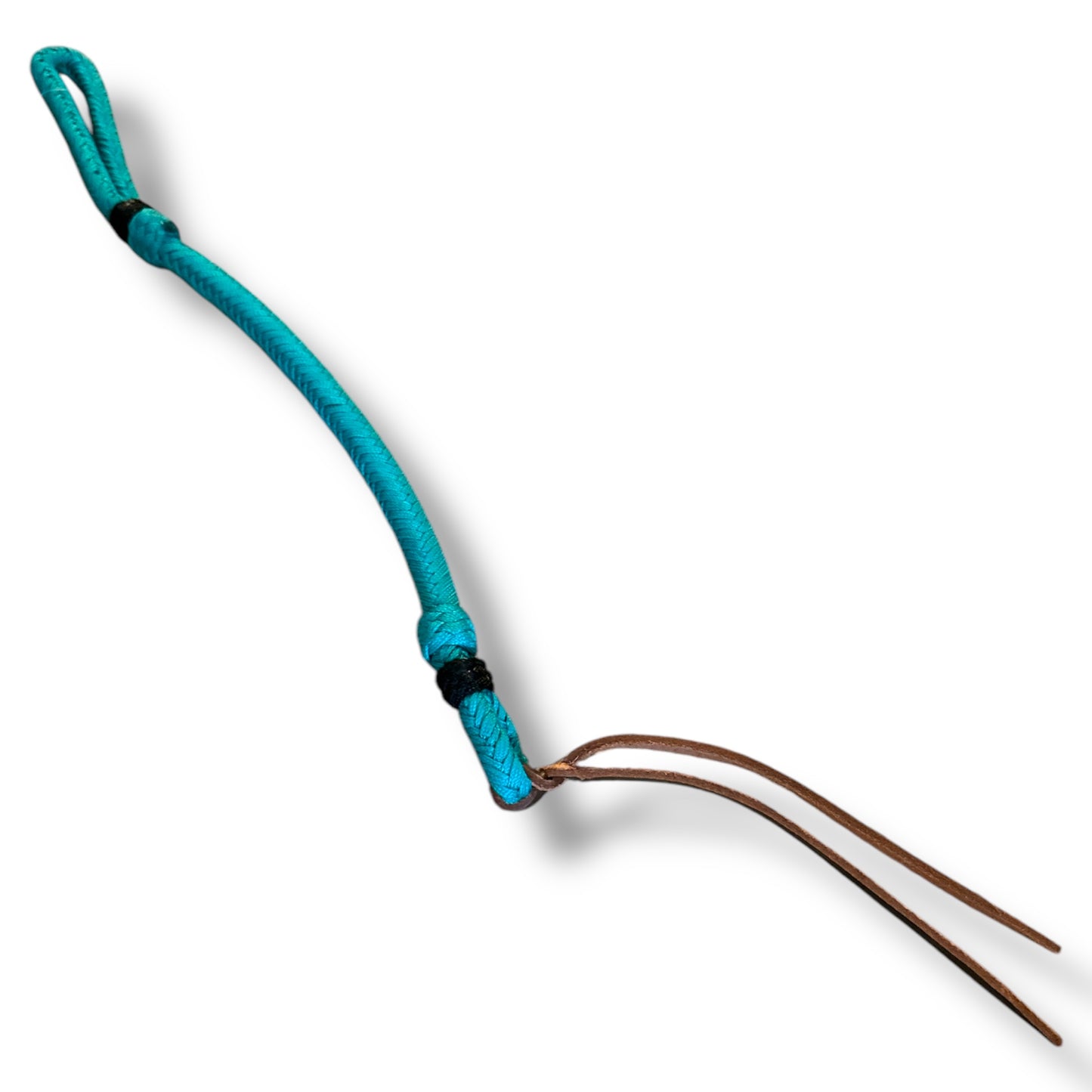 Braided Nylon Quirt with Leather Popper