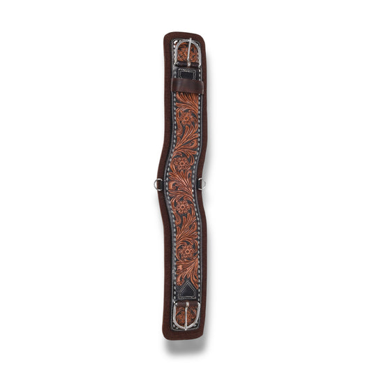 Leather Overlay Contoured Felt Bottom Western Cinch