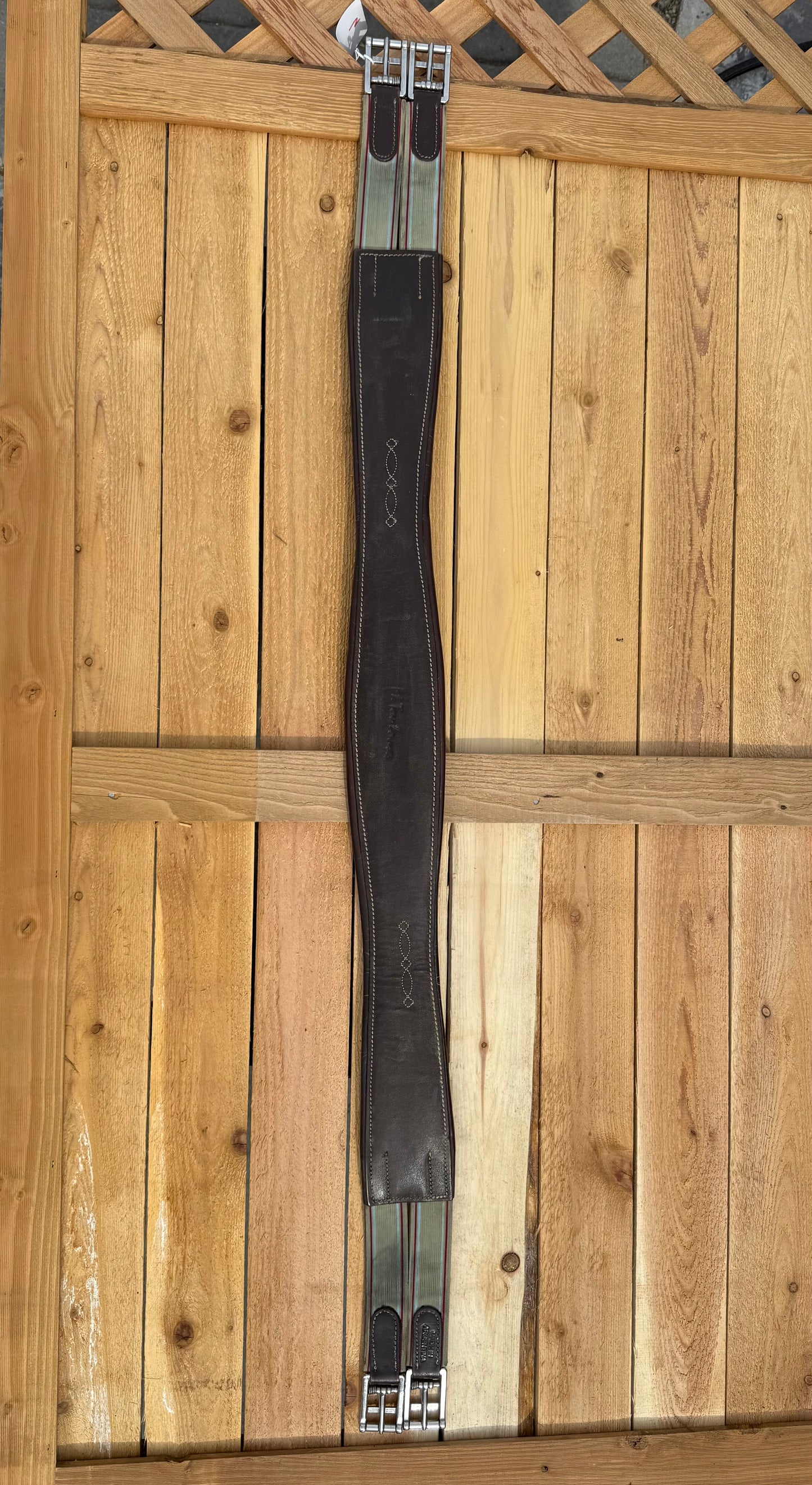 Used M. Toulouse Shaped Leather Girth Size 48”