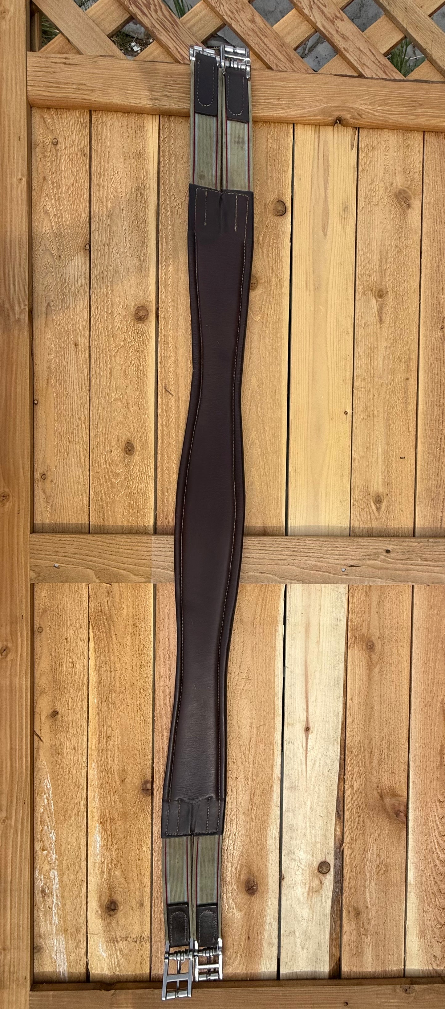 Used M. Toulouse Shaped Leather Girth Size 48”