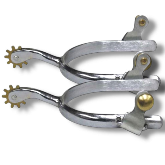 Ladies Size Chrome Plated Spurs