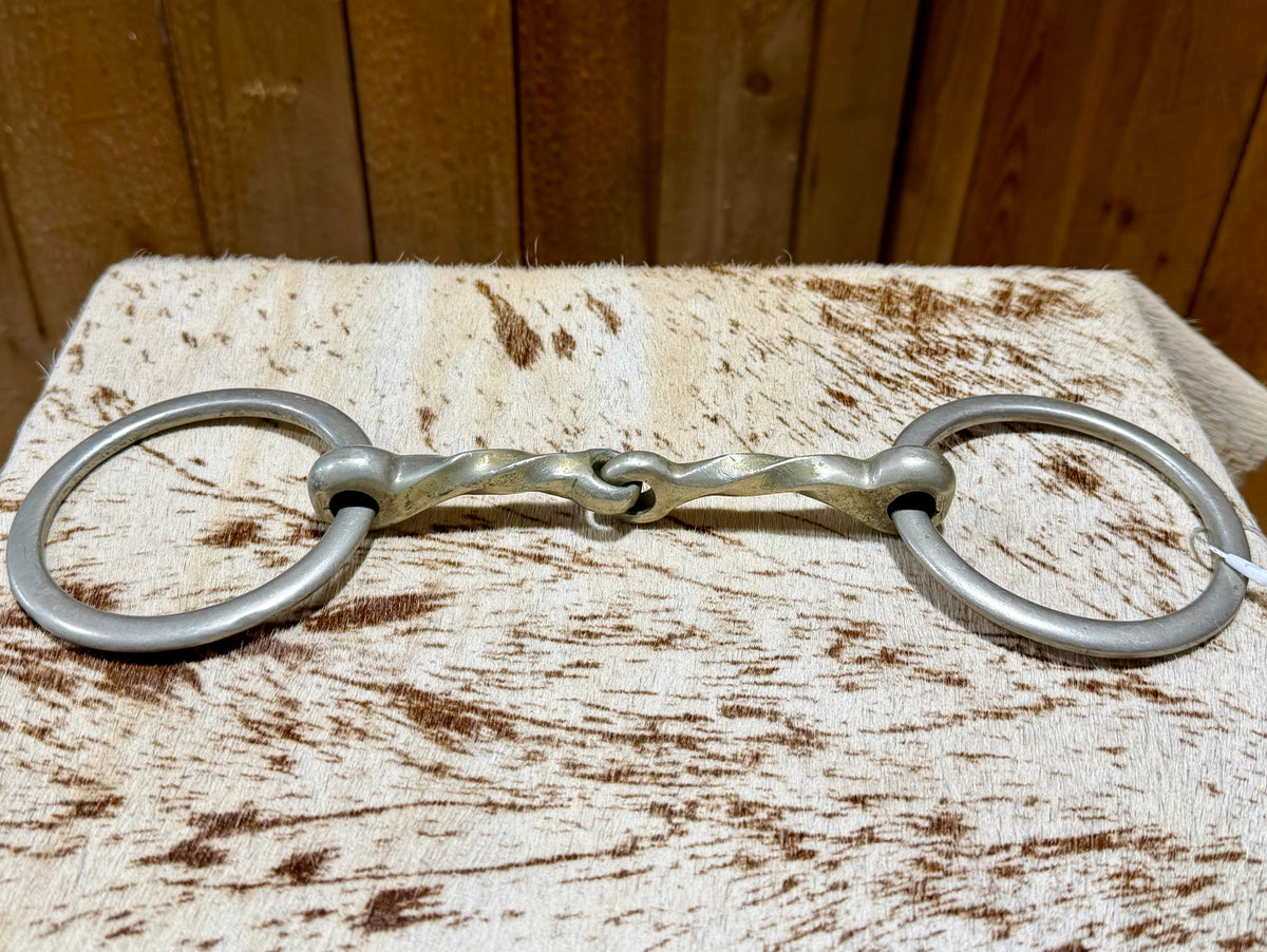Used Nickel Slow Twist Loose Ring Snaffle • 5”