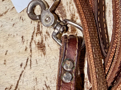 7’ Double-Sided Split Reins • Leather & Nylon