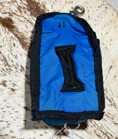 Small Nylon Saddle Bottle Holder – Blue & Black