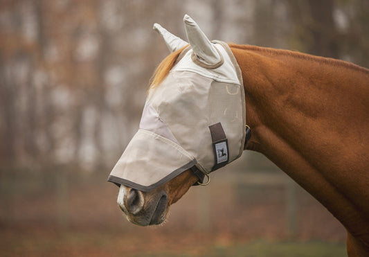 Shoobugs  Fly Mask Horse Model Side View
