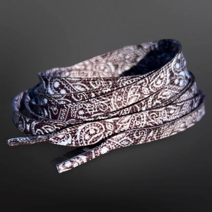 Western Paisley Bandana Print Shoelaces