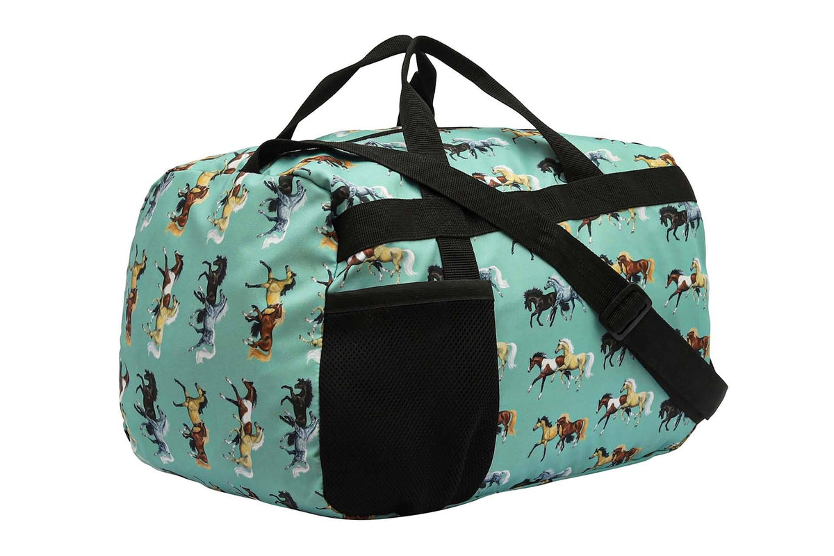 Lila Horse Pairs Duffel Bag