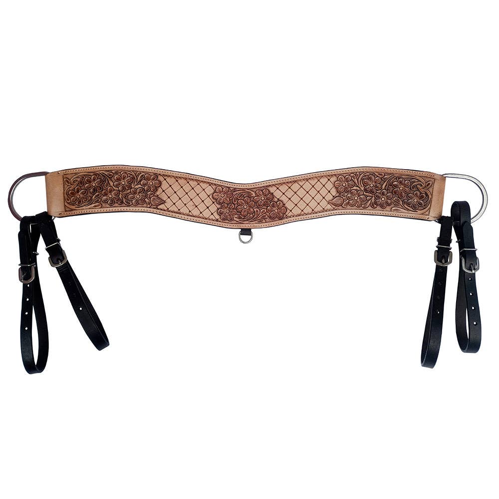 Hand-Tooled Leather Tripping Breastcollar