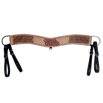 Hand-Tooled Leather Tripping Breastcollar
