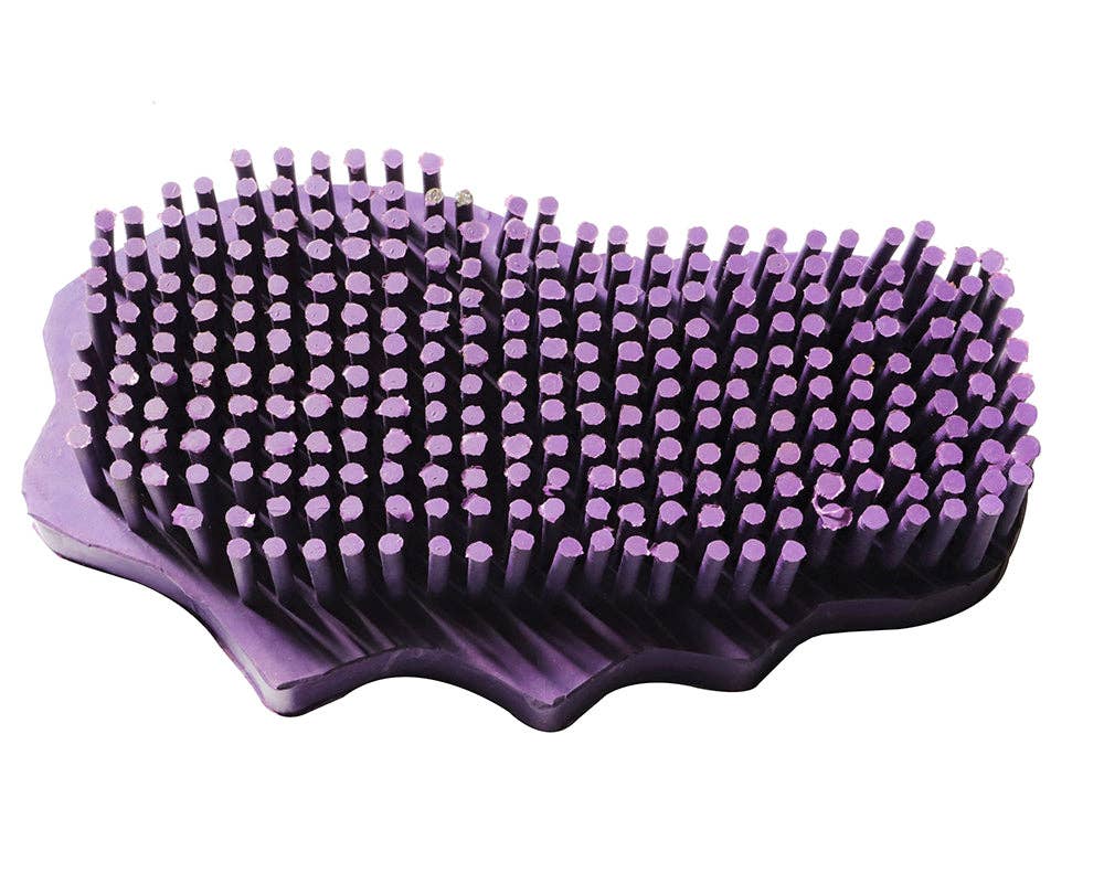 Snuggy Groomer Soft Teeth Rubber Curry