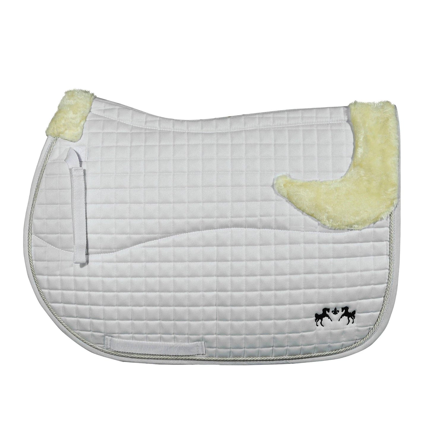 Couture Regal Saddle Pad with White Sherpa Fleece & CoolMax® Linings