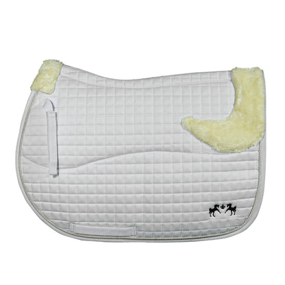 Couture Regal Saddle Pad with White Sherpa Fleece & CoolMax® Linings