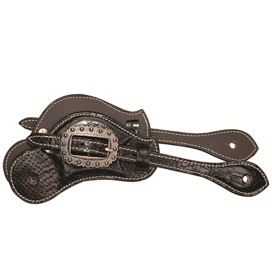 Western Leather Spur Straps - Durham