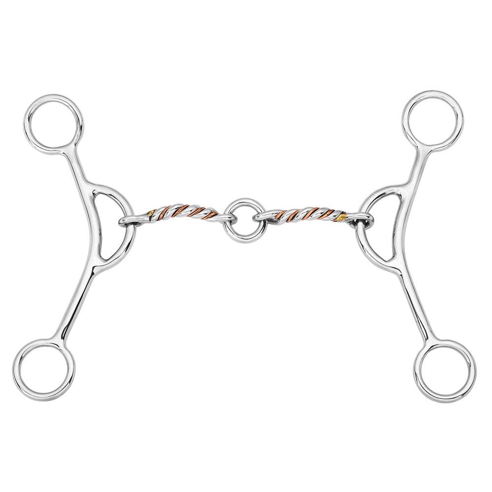 Argentine Gag Bit with Twisted Copper Wire & Lifesaver Link – 5"