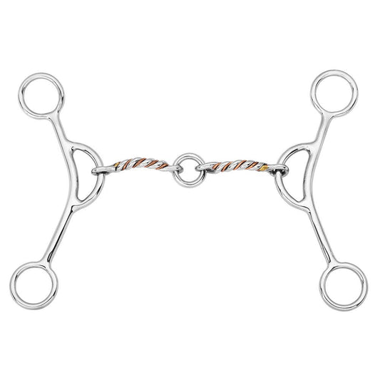 Argentine Gag Bit with Twisted Copper Wire & Lifesaver Link – 5"