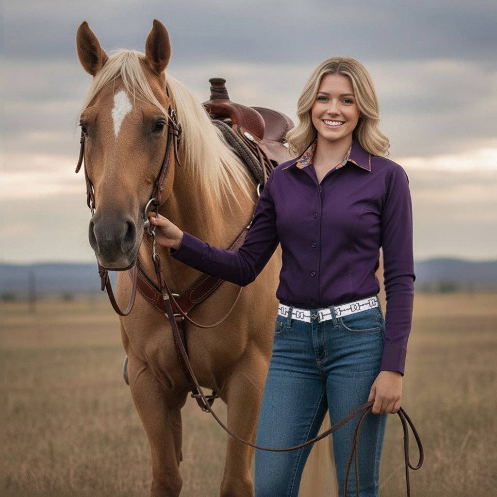 Hidden Zip Show Top – Youth Show Shirt