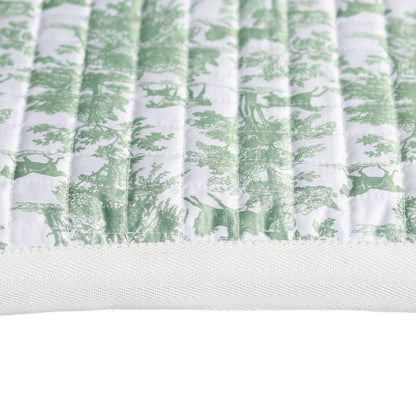 Dapplebay Toile Western Saddle Pad – Green/White
