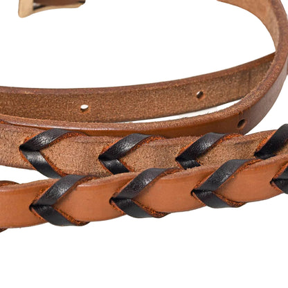 8’ Leather Laced Roping Reins
