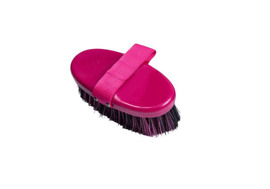 Oval Medium Double Bristle Brush – Plastic Body Brush