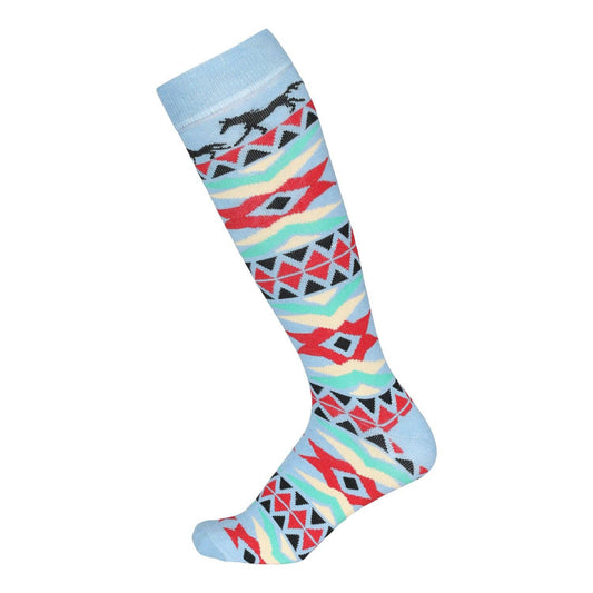 Ladies Aztec Knee Socks
