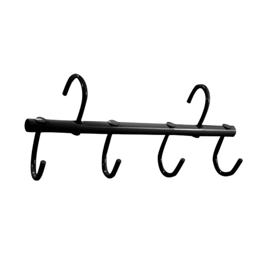 enameled steel swivel hook tack bar black