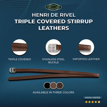 Henri de Rivell Premium Stirrup Leathers
