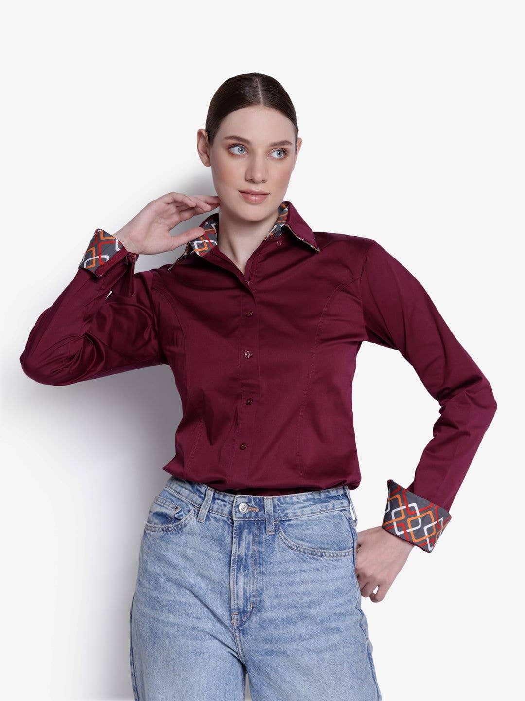 Ladies Hidden Zip Show Top – Women’s Show Shirt
