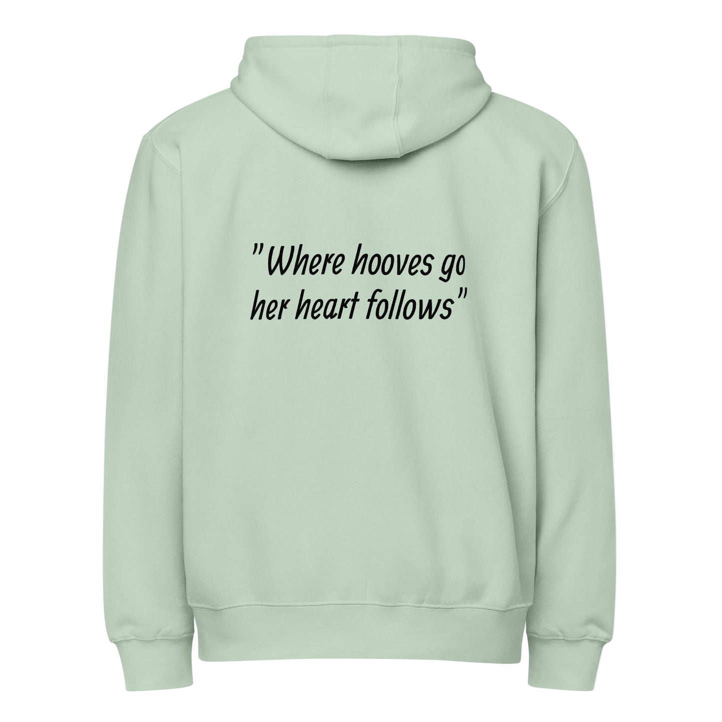 Heart Horse Zipper Hoodie