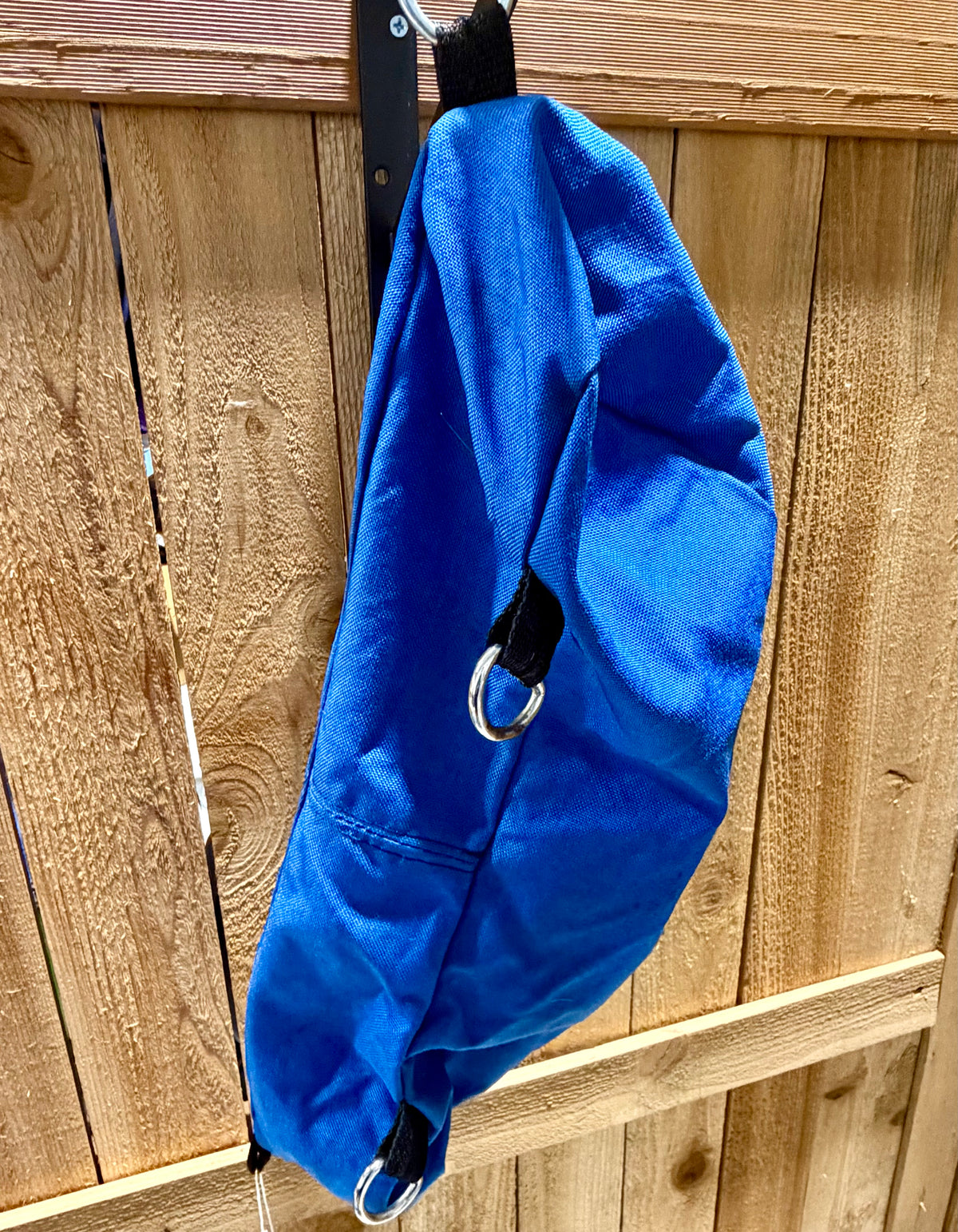 Used Royal Blue Nylon Pommel Bag