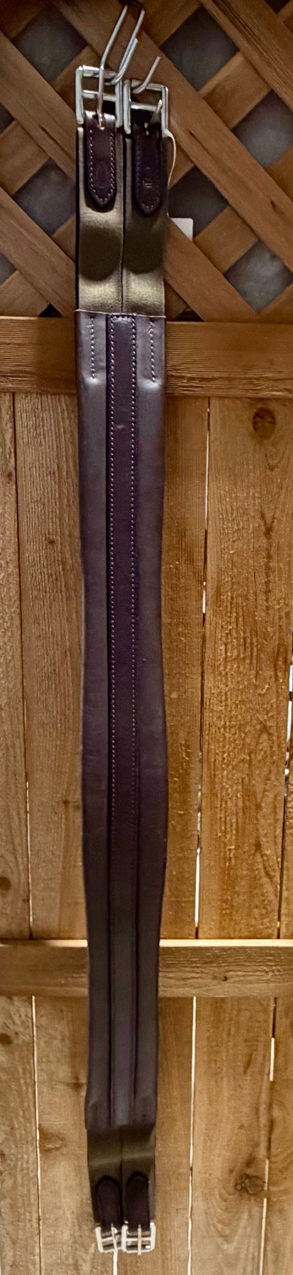 Nunn Finer 48” English Girth – Dark Brown Double Elastic