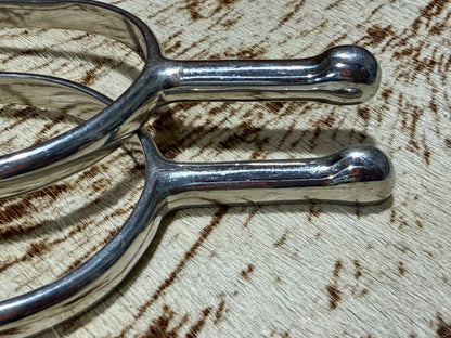 Korsteel English Long Neck Ball Spurs – Stainless Steel