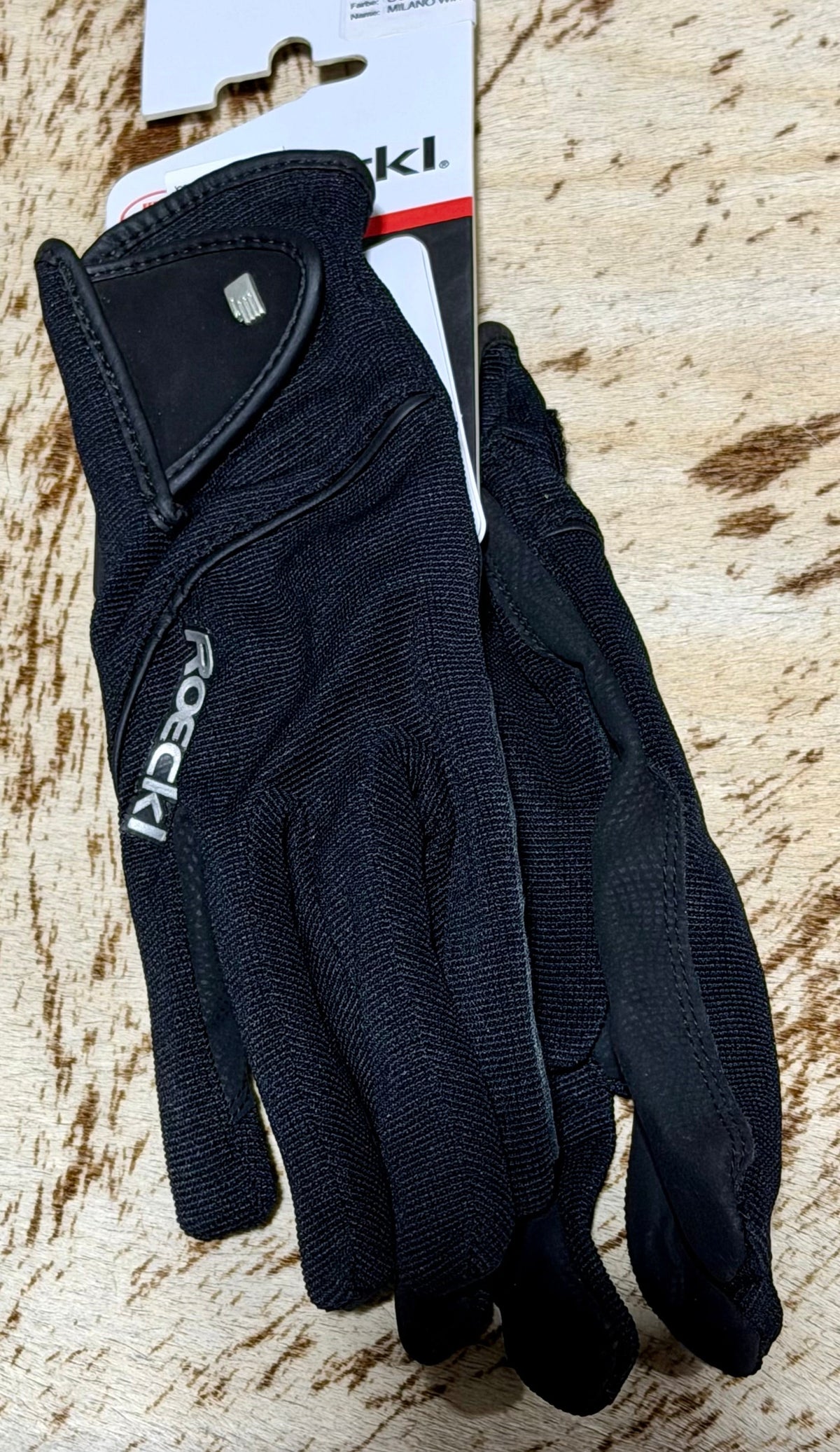 NIP Roeckl Sports Milano Winter Ladies Riding Gloves • Black • Size 8.5