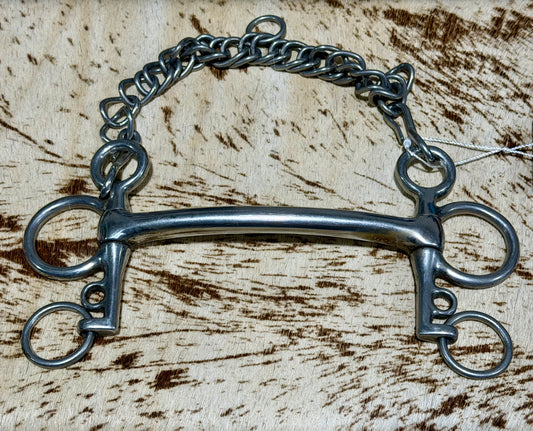 Short Shank Mullen Mouth Pelham Bit • 5”