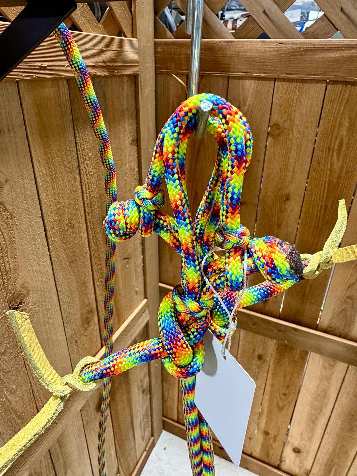 SCR Tack EZ Knot Loop Reins • Rainbow • 8’ • Lightly Used
