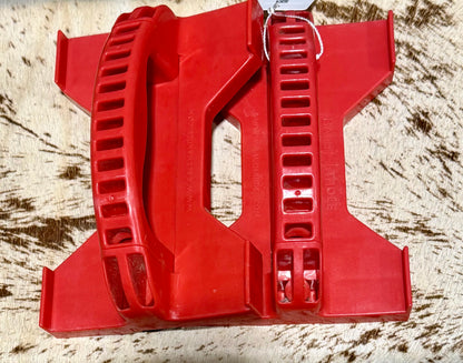 Bale Handle Hay Bale Carriers • Set of 2 • Red